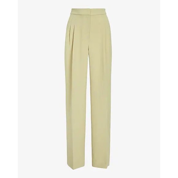 Express Super High Waisted Pleated Wide Leg 8R - Picture 4 of 7